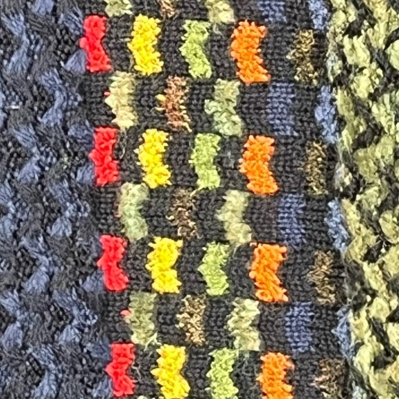 MONELLO Mens 3D Sweater Vintage Italian Wool XL - Picture 3 of 14